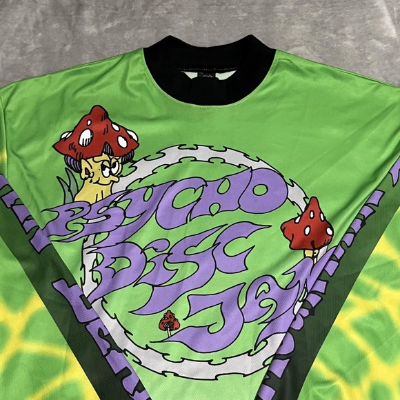 Brain Dead Shirt Mens Large Long Sleeve Psycho Disc Jam Mountain Dew Jersey - Picture 2 of 9